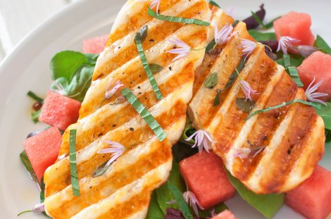 Halloumi an Wassermelone // © kcline